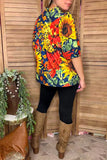 Sunflower baby doll top