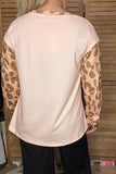Leopard Snowman long sleeve top