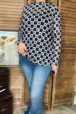 3X : Mesh Top with Checkered Bronc rider print