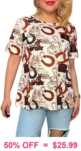 Western graphic t shirt