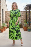 Black Spotted Lime Dress