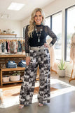 Grey Cowboy wide leg pants