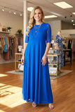 Blue Mesh Dress with lining