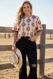 Brown and Cream Tribal shirt