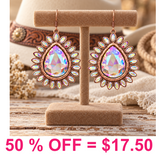 Casting Glass Stone Earring