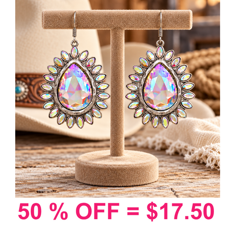 Casting Glass Stone Earring