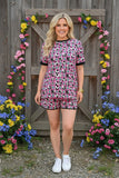 Cow, Pink, Turquoise concho print: 2 Piece Set