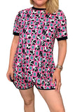 Cow, Pink, Turquoise concho print: 2 Piece Set