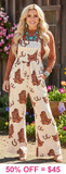 Western print jumpsuit