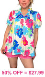 Colorful Floral baby doll top