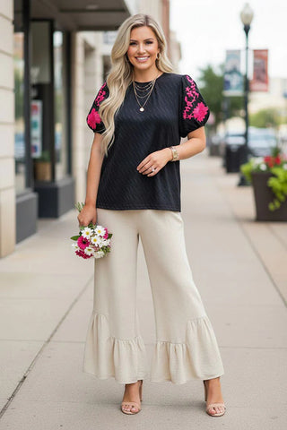 Ameri☆LADY EMBROIDERY PUFF BLOUSE Ameri（アメリ）の「LADY EMBROIDERY PUFF BLOUSE（シャツ/ブラウス