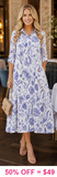 3X : Floral Maxi Dress with collar
