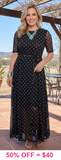 Polka Dot Dress with mesh layer