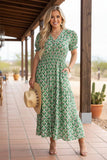 Beautiful Green Printed dress