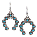 Western Squash Blossom Dangle Earring