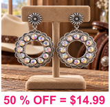 Western Round Earrings