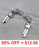 Western Gun Earring