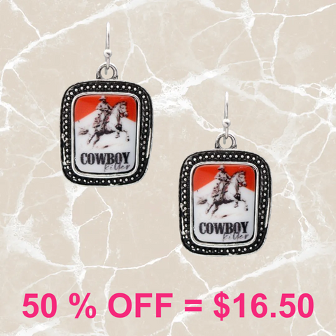 Western Cowboy Killer Geometric Earring