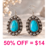 Western Teardrop Dangling Earrings