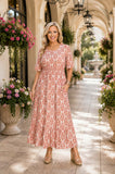 NEW Light Orange printed dress