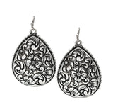 Western Floral Teardrop Earring