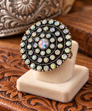 XL Bling round concho ring