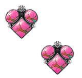 Western Stone Cluster Post Earring