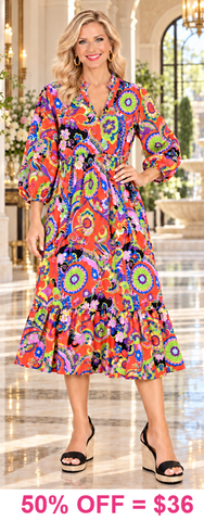 Colorful Printed Dress