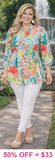Baby Blue floral Baby Doll Top