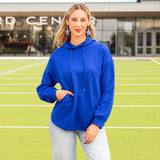 Royal Blue quilted hoodie