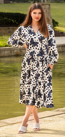 SALE : Butterfly Midi Dress