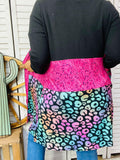 OFF..S/M : Pink Toole, Turquoise Concho, Multi Leopard Cardigan