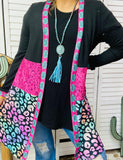OFF..S/M : Pink Toole, Turquoise Concho, Multi Leopard Cardigan