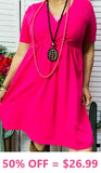 Pink baby doll dress