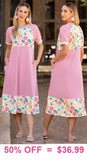 Pink Spring Maxi dress