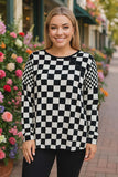 Black and White checkered top
