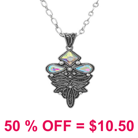 Boot Stitch Pendant Western Necklace