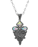 Boot Stitch Pendant Western Necklace