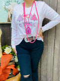 3X Merry Christmas Blush sweatshirt