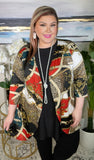 Belt & Chain print Cardigan