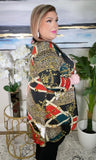 Belt & Chain print Cardigan