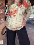 Small : Vintage Santa long sleeve top
