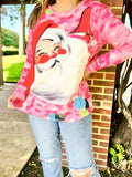 Santa Face Pink long sleeve top