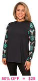 Steer & Turquoise long sleeve top