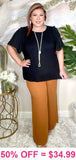 Tan Wide Leg Pants with pockets