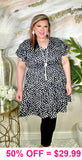 Black & White speckled dress