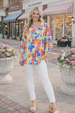 Floral Bell Sleeve Blouse