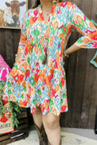Orange tribal dress