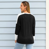 Black Ribbed long sleeve top