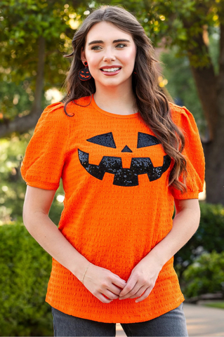Orange pumpkin top
